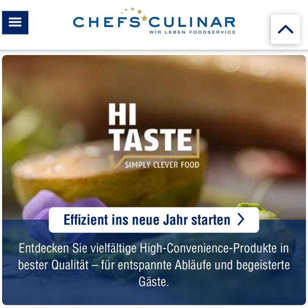 Referenz doppeltspitze Chefs Culinar