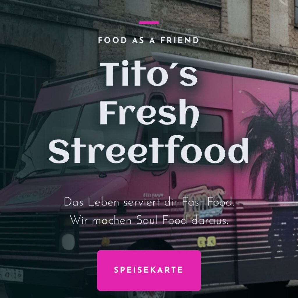 Referenz doppeltspitze Titos Streetfood