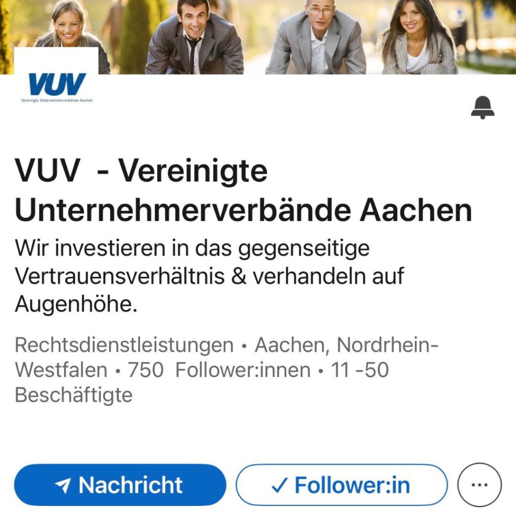 Referenz doppeltspitze VUV Aachen